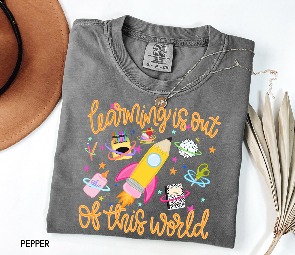 Learning is Out of This World Adult Comfort Colors T-Shirt