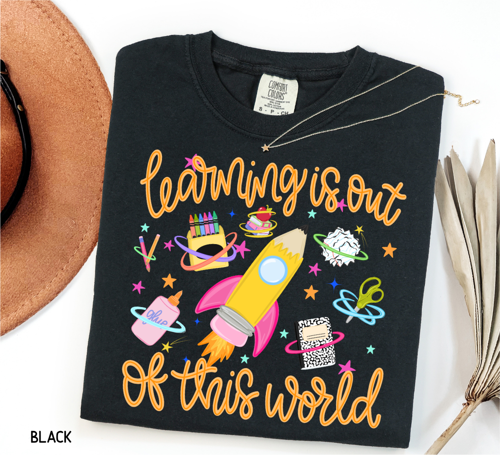 Learning is Out of This World Adult Comfort Colors T-Shirt