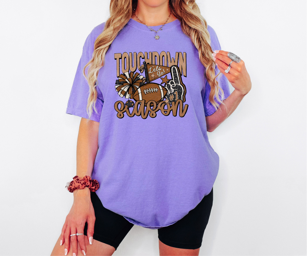 Touchdown Season Adult Comfort Colors T-Shirt