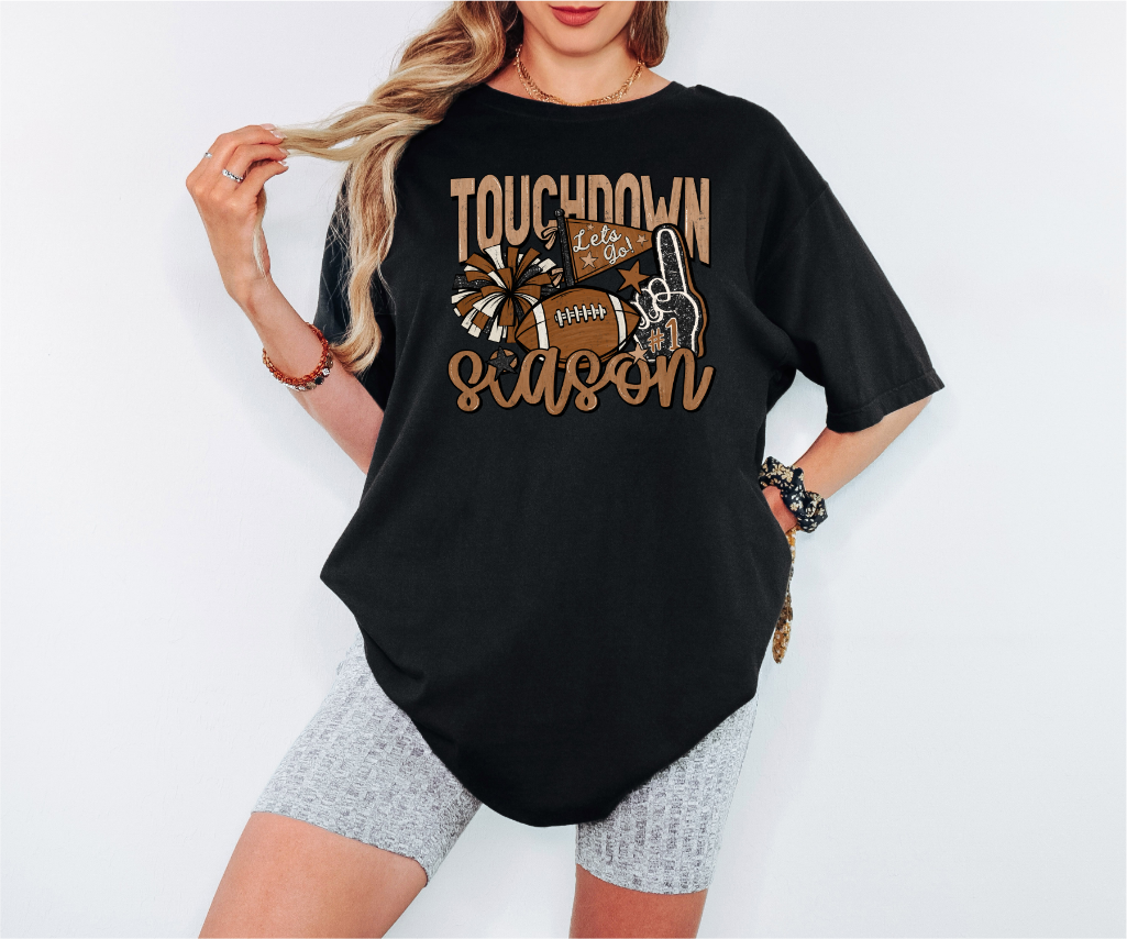 Touchdown Season Adult Comfort Colors T-Shirt