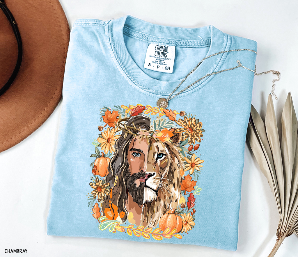 Jesus Lion of Judah Adult Comfort Colors T-shirt