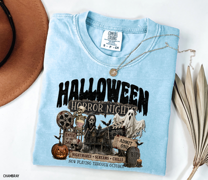 Halloween Horror Adult Comfort Colors T-Shirt