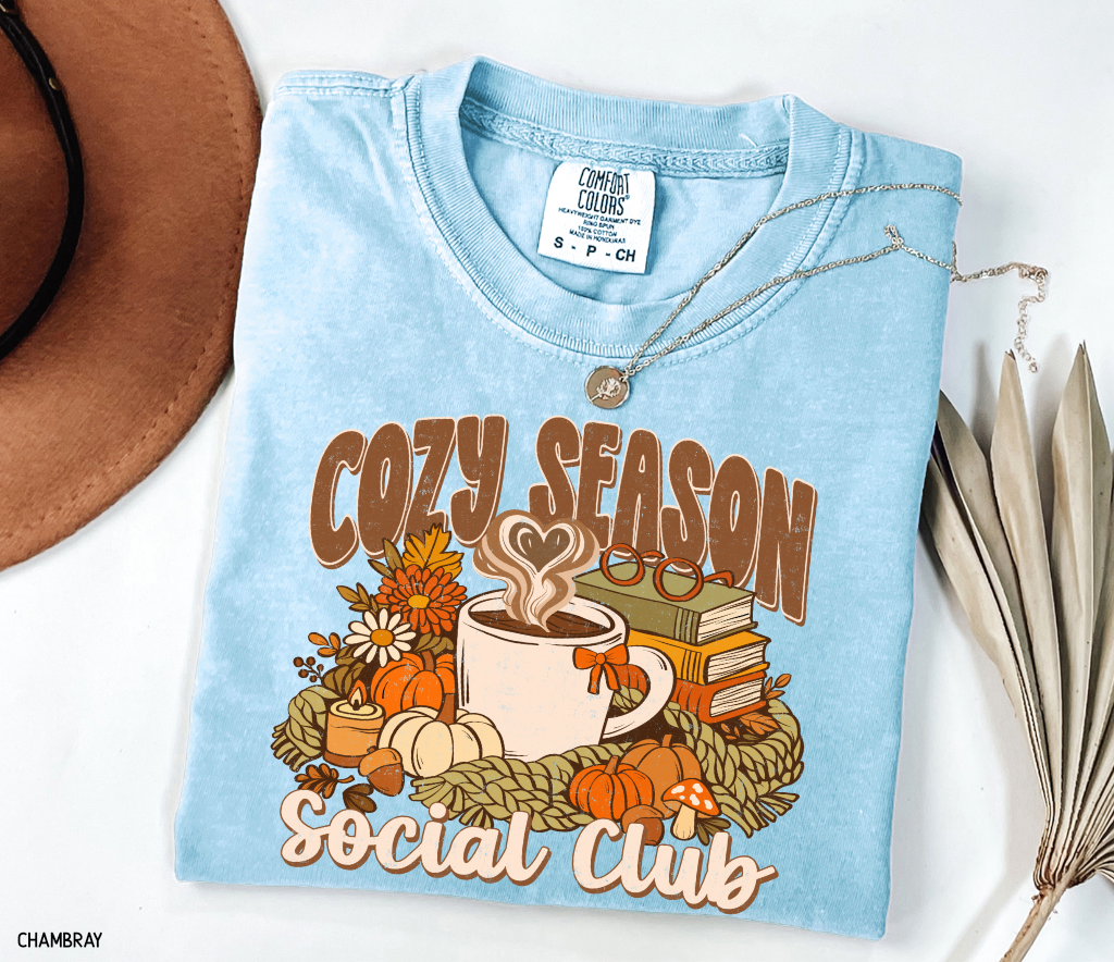 Cozy Season Social Club Adult Comfort Colors T-Shirt