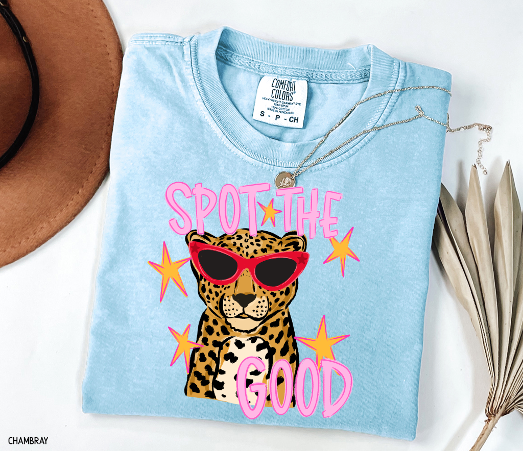 Spot The Good Leopard Comfort Colors T-Shirt