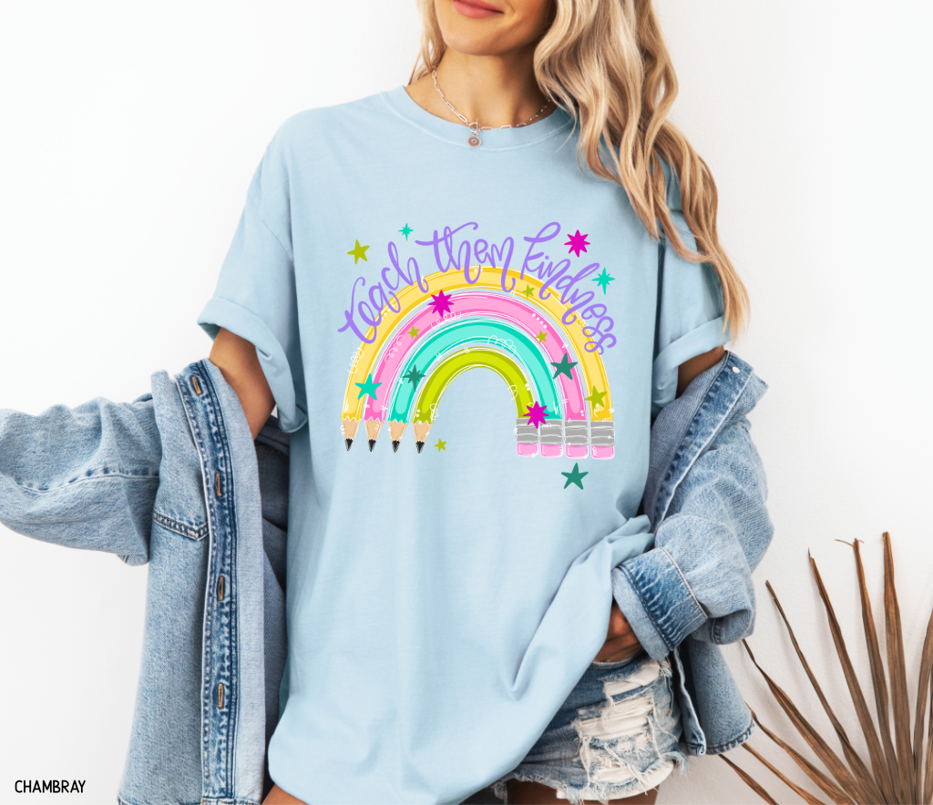 Teach Them Kindness Adult Comfort Colors T-Shirt