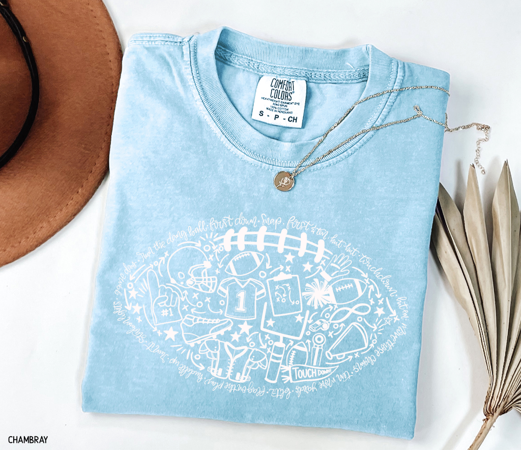 Football Adult Comfort Colors T-Shirt