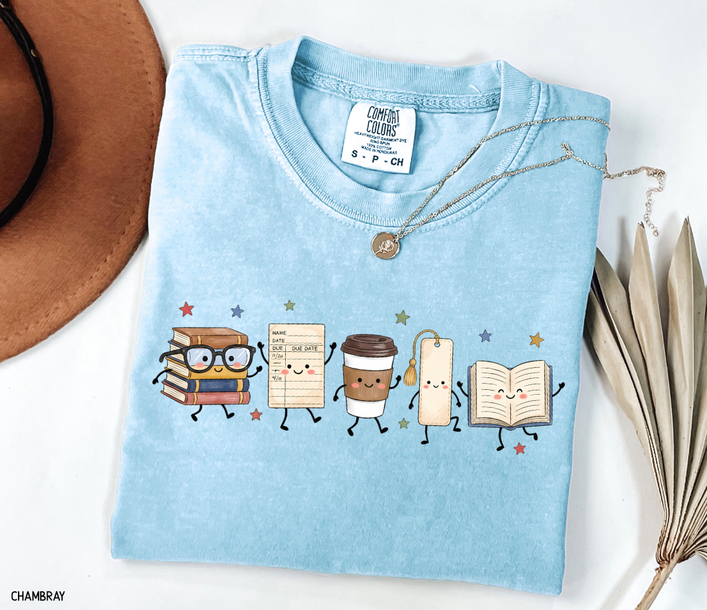 Book Lovers Adult Comfort Colors T-Shirt