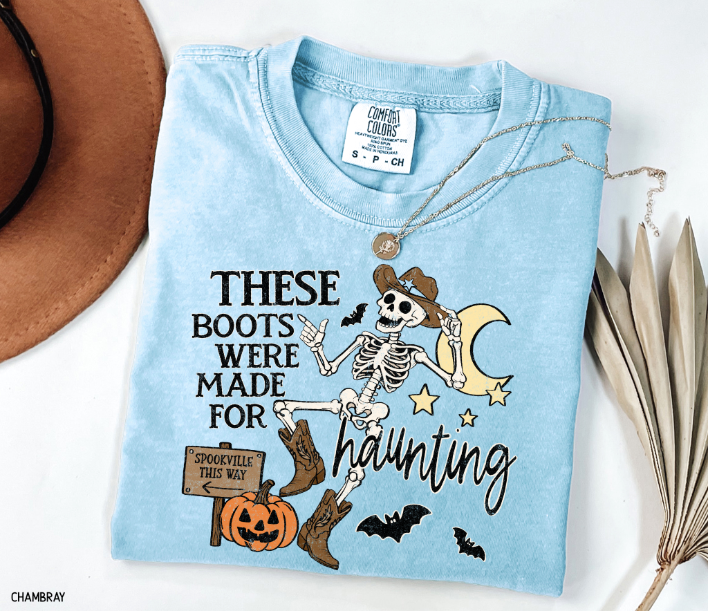 These Boots Were Made for Haunting Adult Comfort Colors T-Shirt