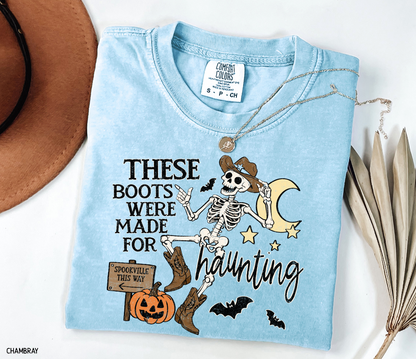 These Boots Were Made for Haunting Adult Comfort Colors T-Shirt