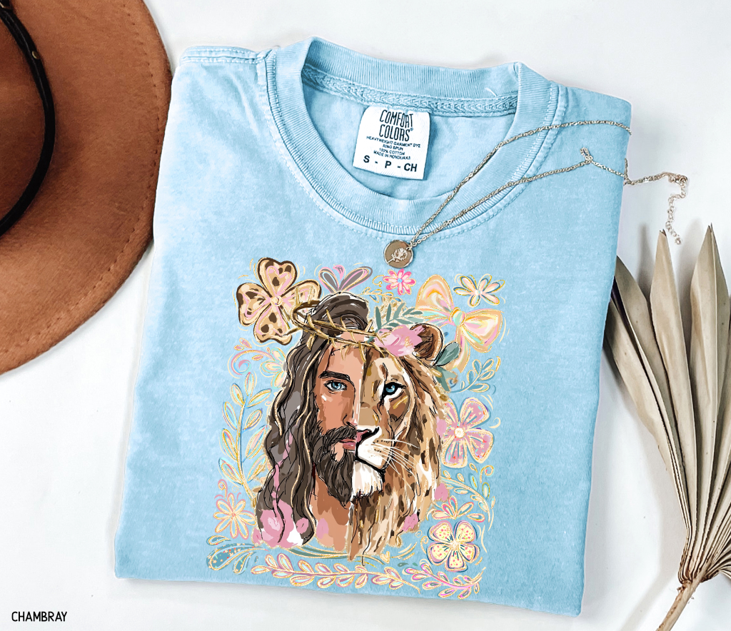 Jesus Lion of Judah Adult Comfort Colors T-Shirt