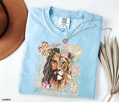 Jesus Lion of Judah Adult Comfort Colors T-Shirt