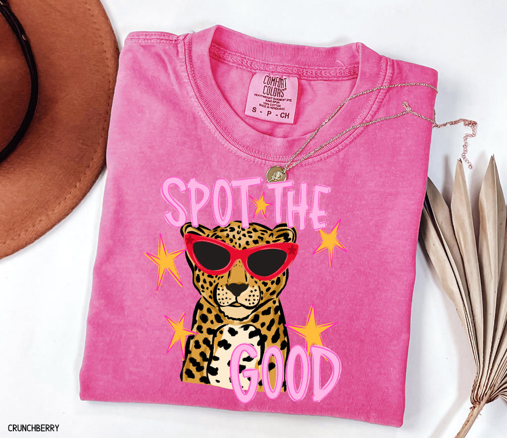 Spot The Good Leopard Comfort Colors T-Shirt