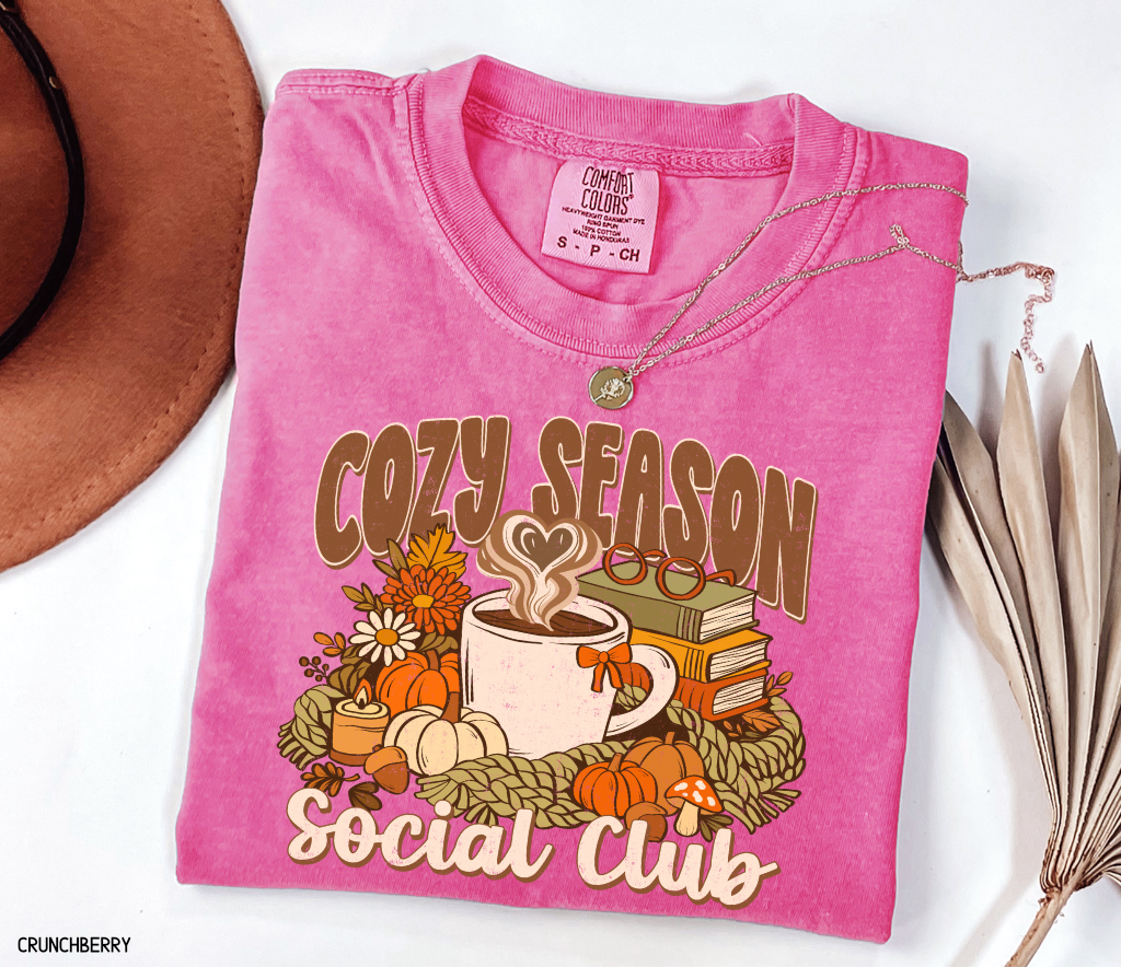 Cozy Season Social Club Adult Comfort Colors T-Shirt