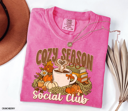 Cozy Season Social Club Adult Comfort Colors T-Shirt