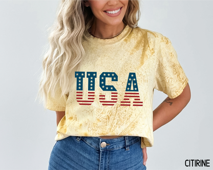 USA Stars and Stripes Adult Comfort Colors T-Shirt