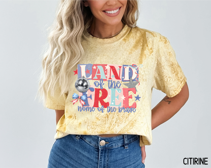 Land of The Free Adult Comfort Colors T-Shirt