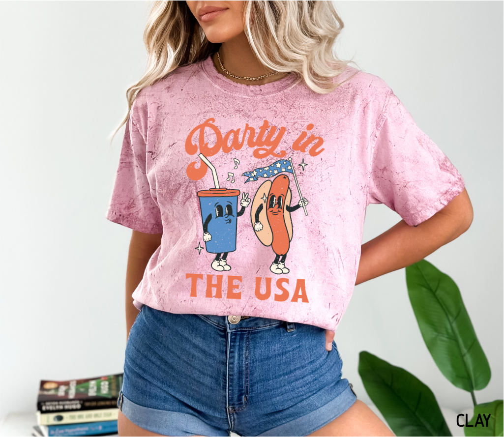 Retro Party in the USA Comfort Colors T-Shirt
