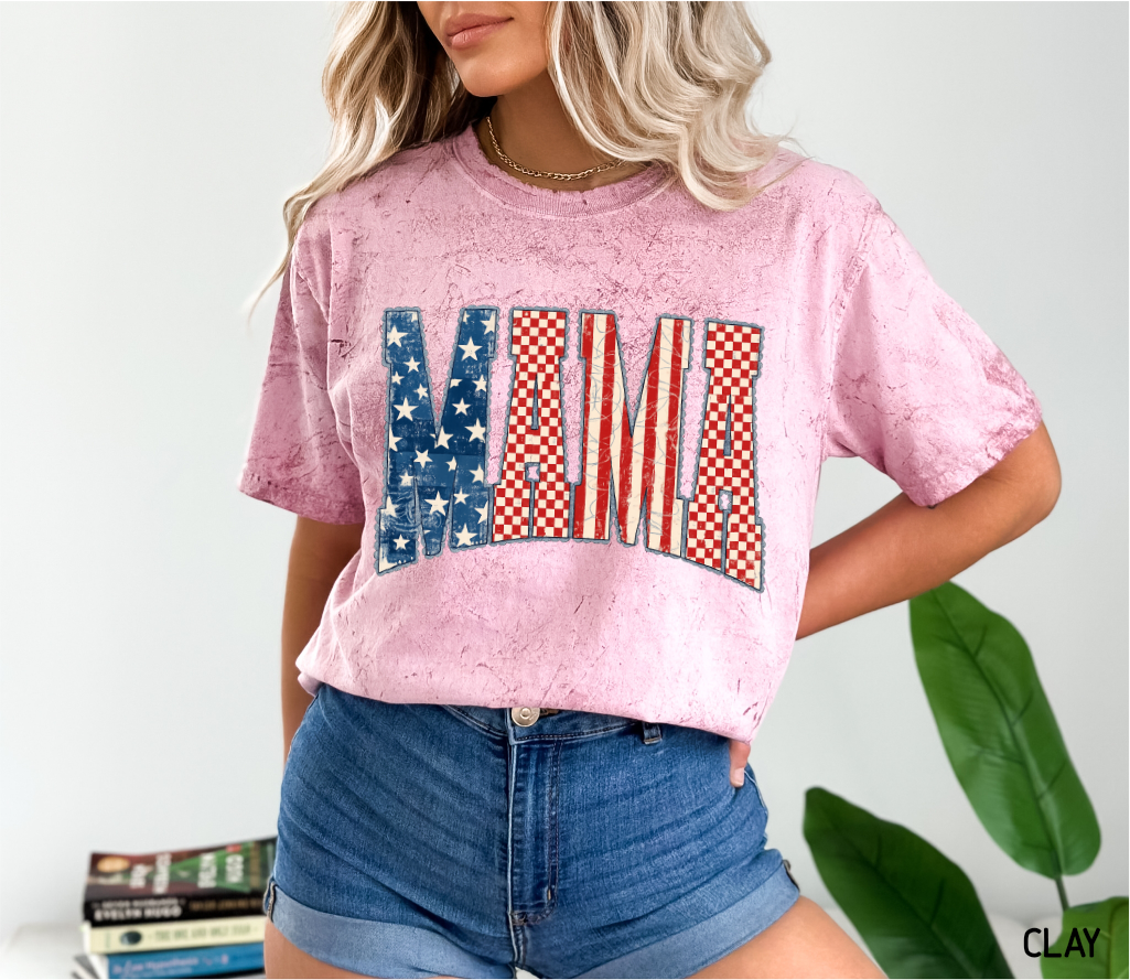 4th of July Mama Comfort Colors T-Shirt