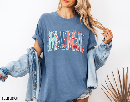 Patriotic Mama Adult Comfort Colors T-Shirt