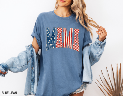 4th of July Mama Comfort Colors T-Shirt