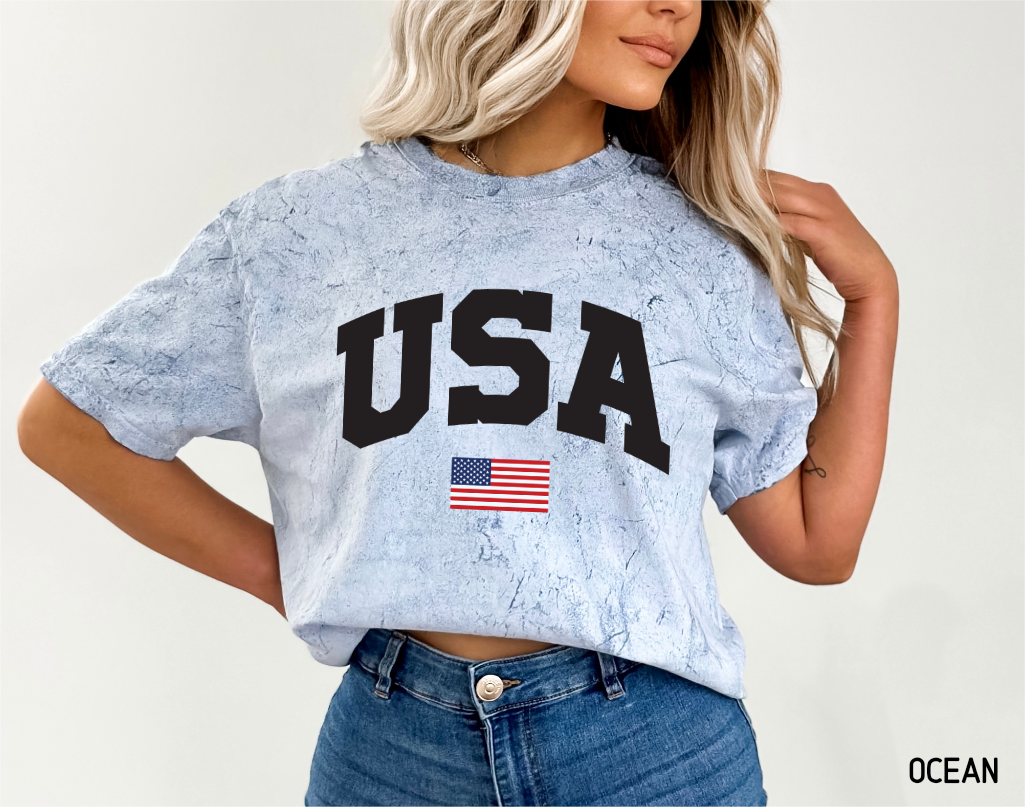 USA Flag Comfort Colors T-Shirt