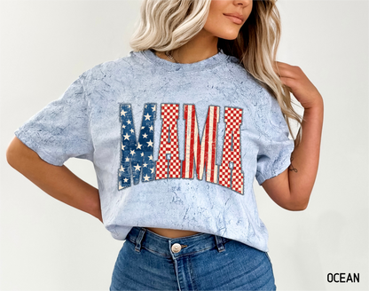 4th of July Mama Comfort Colors T-Shirt