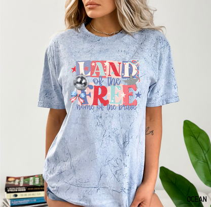 Land of The Free Adult Comfort Colors T-Shirt