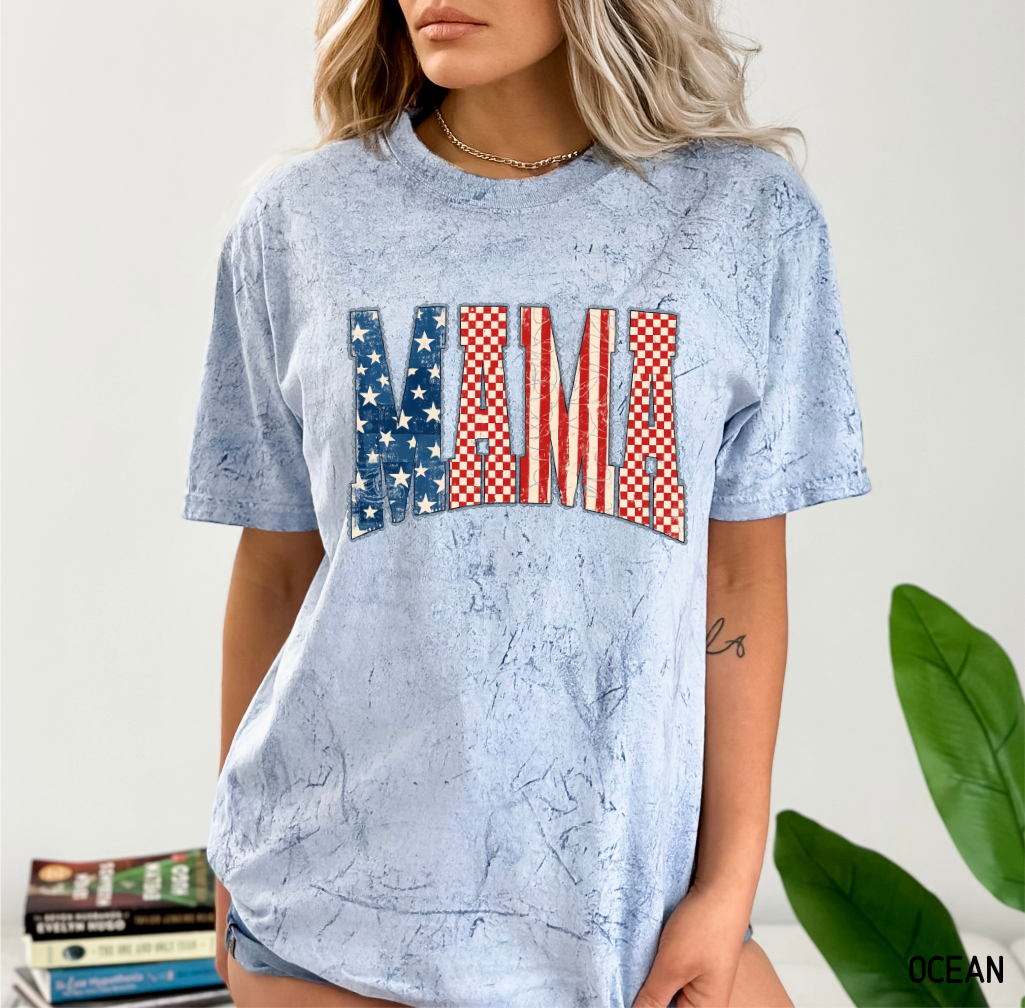 4th of July Mama Comfort Colors T-Shirt