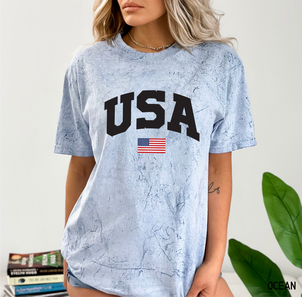 USA Flag Comfort Colors T-Shirt