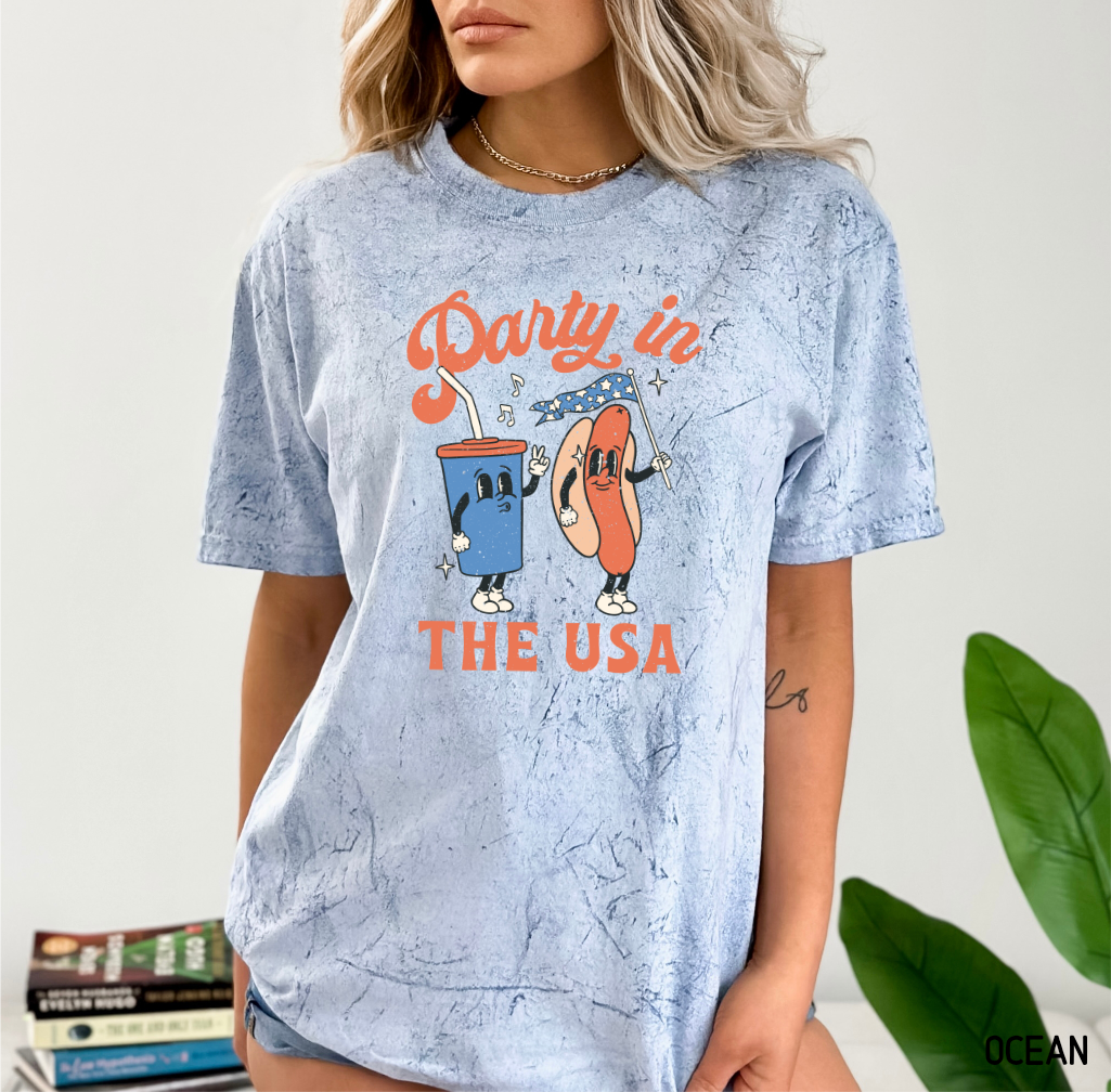 Retro Party in the USA Comfort Colors T-Shirt