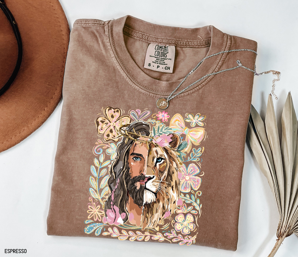 Jesus Lion of Judah Adult Comfort Colors T-Shirt