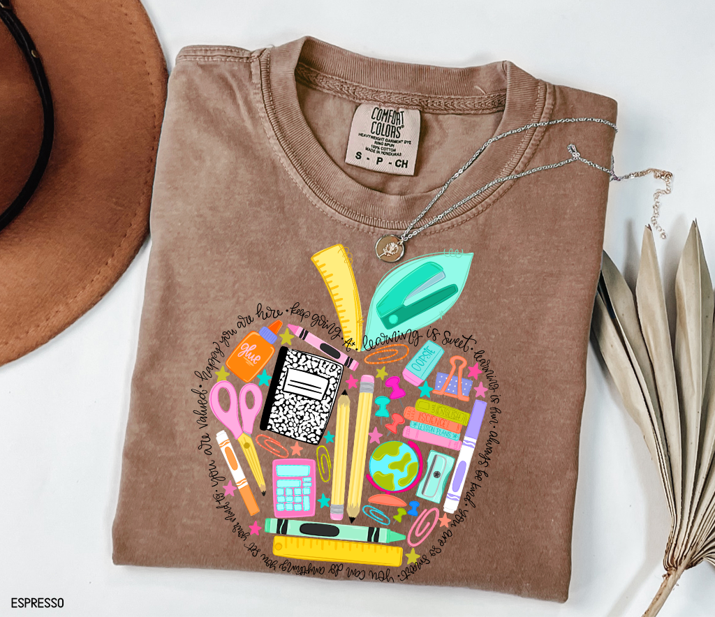 Teacher Supplies Adult Comfort Colors T-Shirt