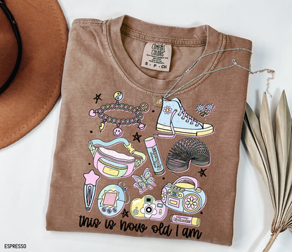 This is How Old I Am Adult Comfort Colors T-Shirt