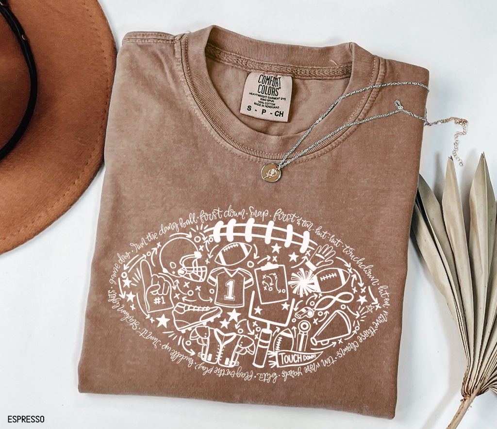Football Adult Comfort Colors T-Shirt