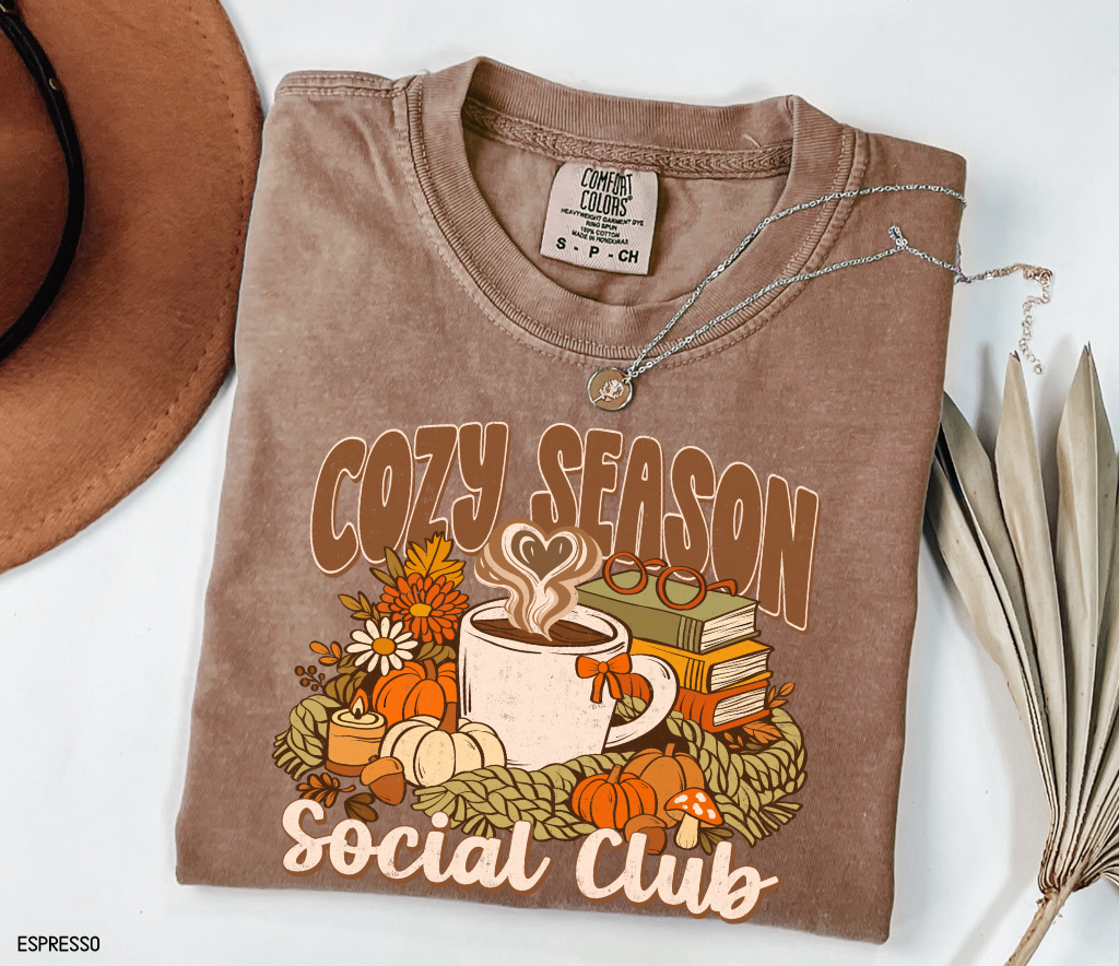 Cozy Season Social Club Adult Comfort Colors T-Shirt