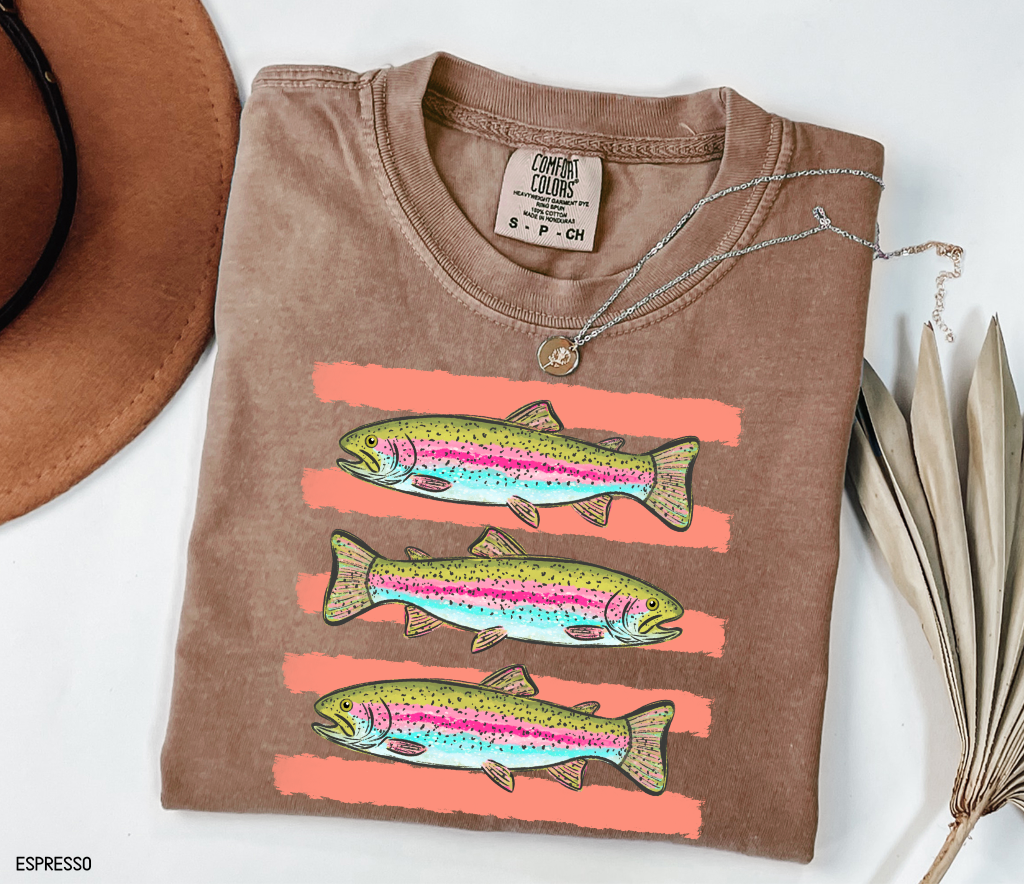 Funny Trout Adult Comfort Colors T-Shirt