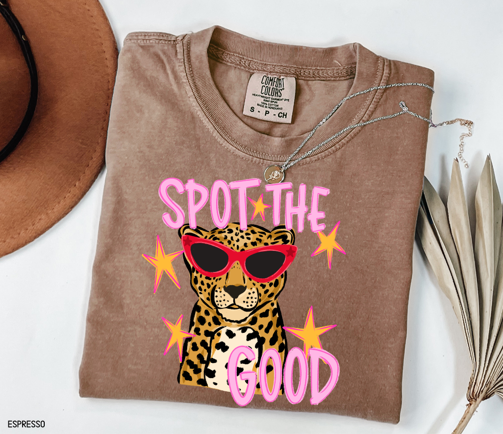 Spot The Good Leopard Comfort Colors T-Shirt