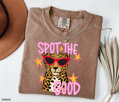 Spot The Good Leopard Comfort Colors T-Shirt