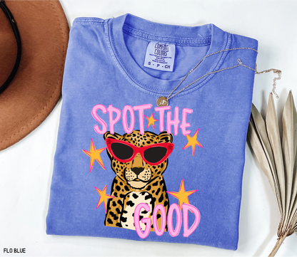 Spot The Good Leopard Comfort Colors T-Shirt