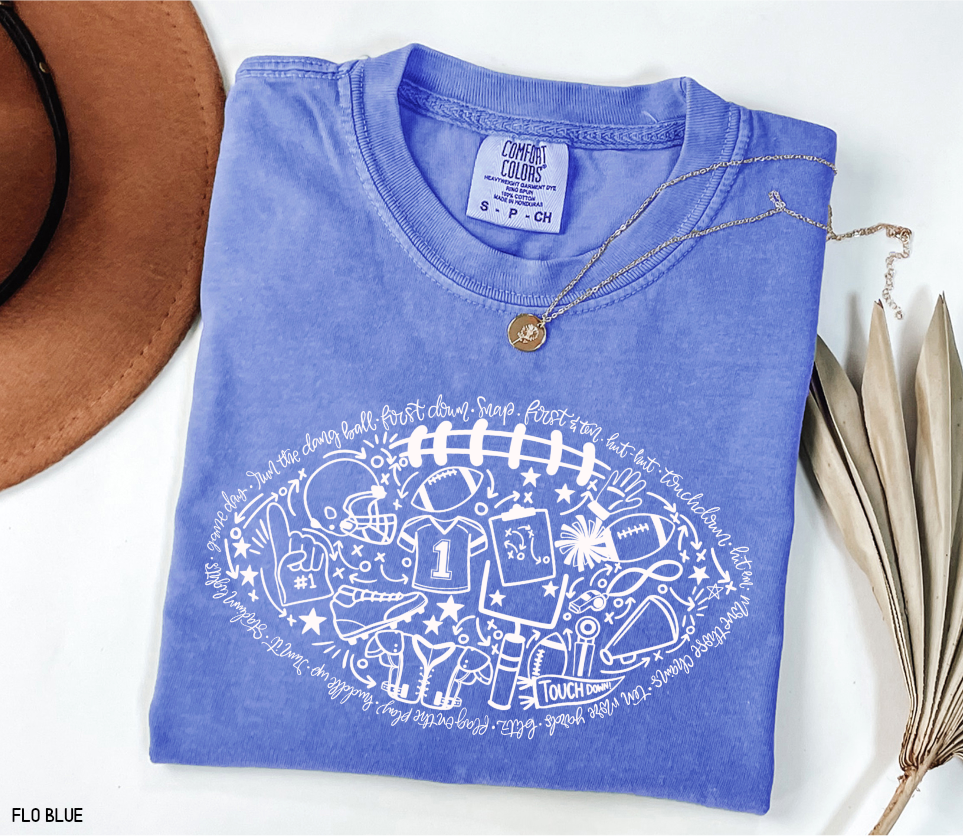 Football Adult Comfort Colors T-Shirt