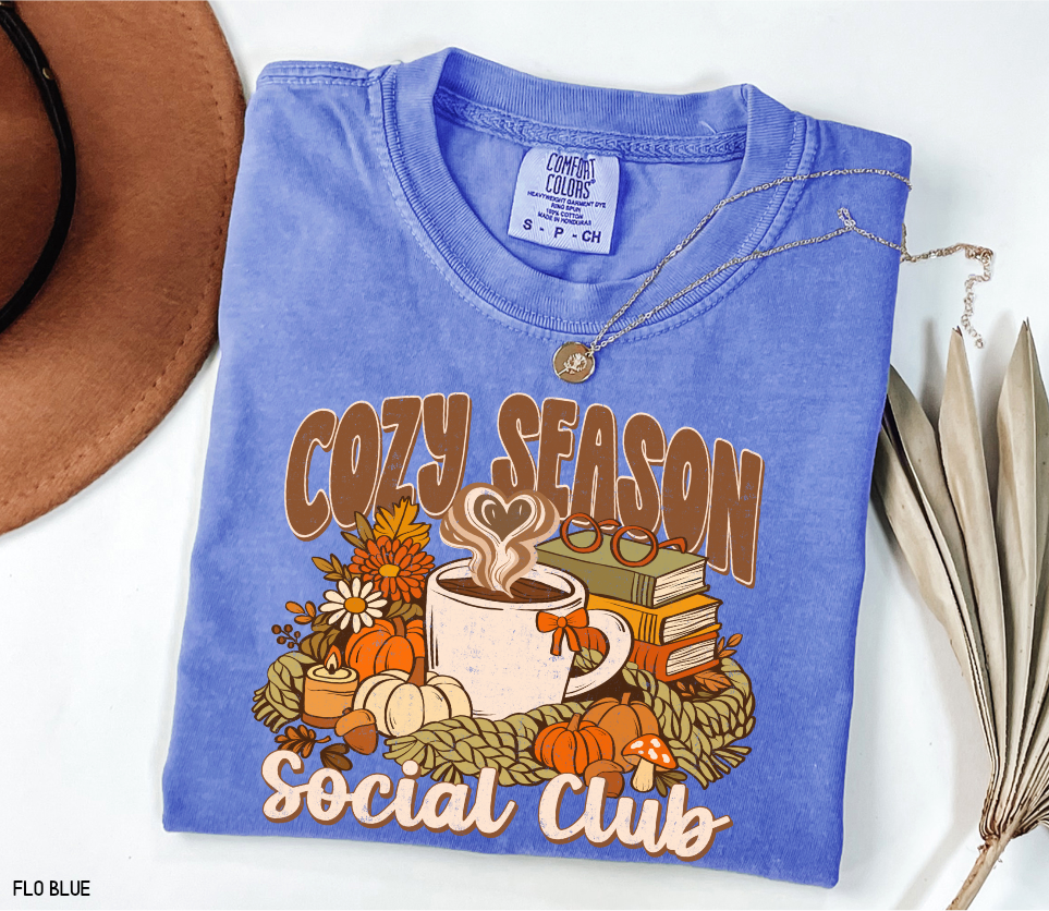Cozy Season Social Club Adult Comfort Colors T-Shirt