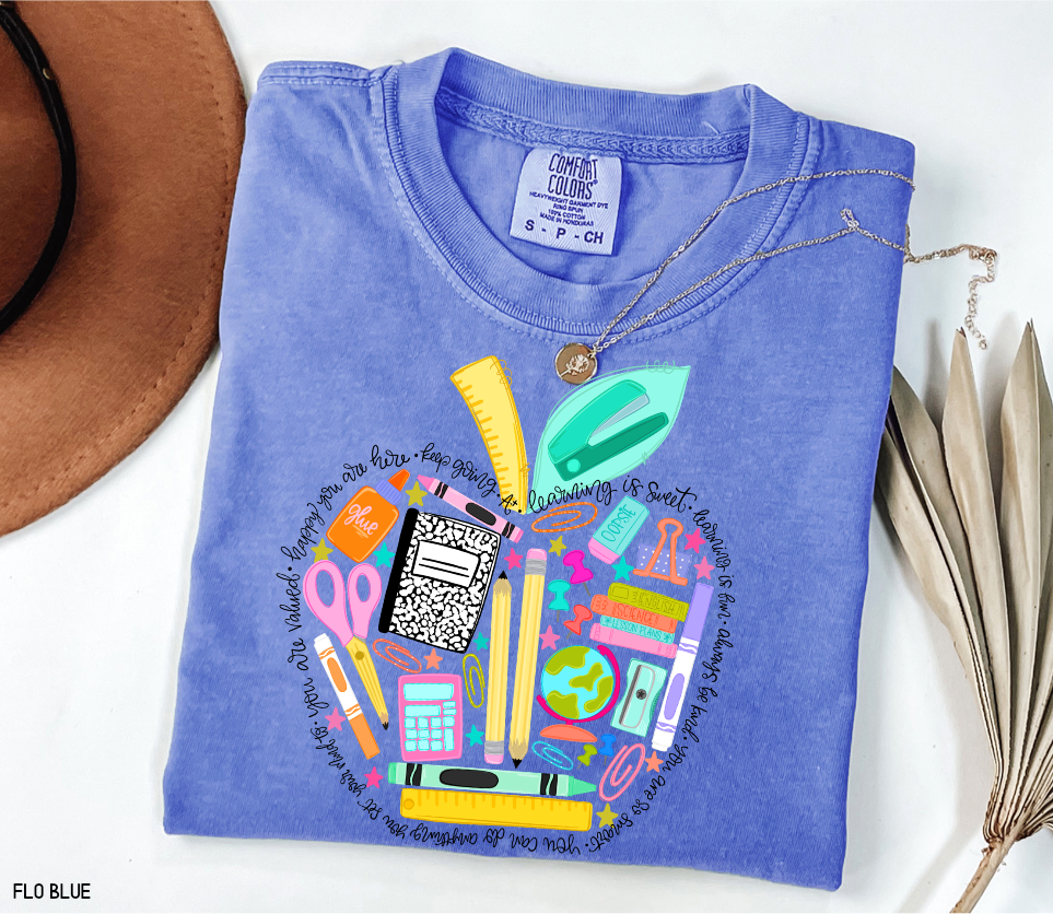 Teacher Supplies Adult Comfort Colors T-Shirt