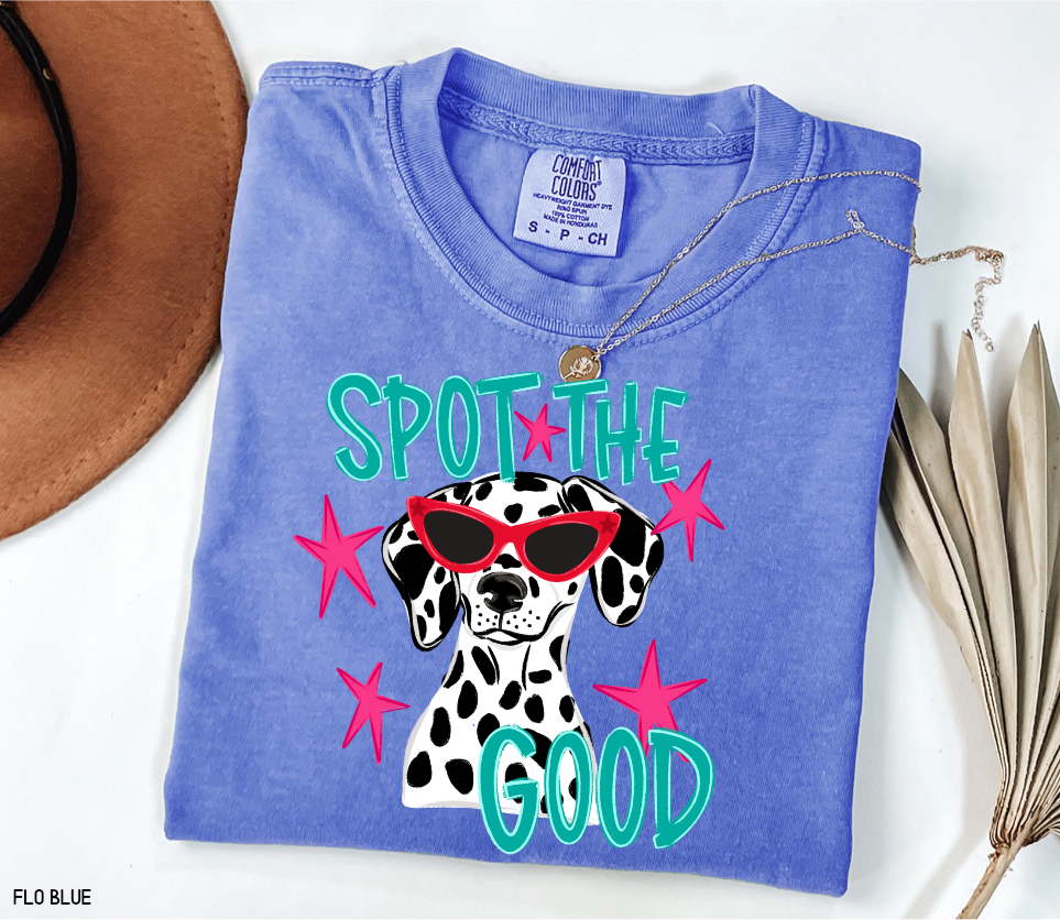 Spot The Good Dalmatian Adult Comfort Colors T-Shirt