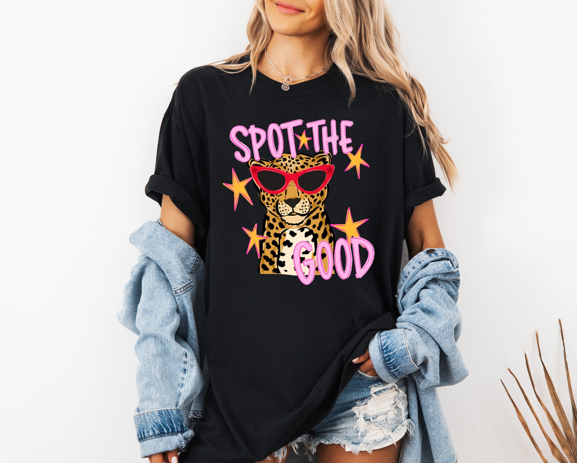 Spot The Good Leopard Comfort Colors T-Shirt