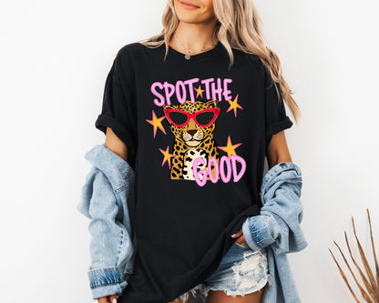 Spot The Good Leopard Comfort Colors T-Shirt