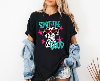 Spot The Good Dalmatian Adult Comfort Colors T-Shirt