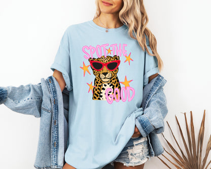 Spot The Good Leopard Comfort Colors T-Shirt