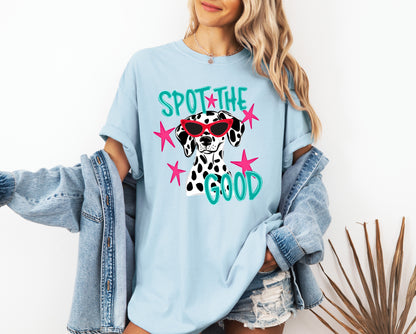 Spot The Good Dalmatian Adult Comfort Colors T-Shirt