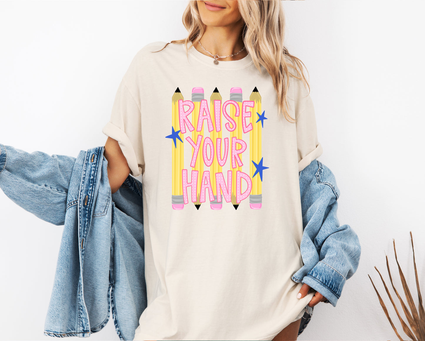 Raise Your Hand Teacher Adult Comfort Colors T-Shirt