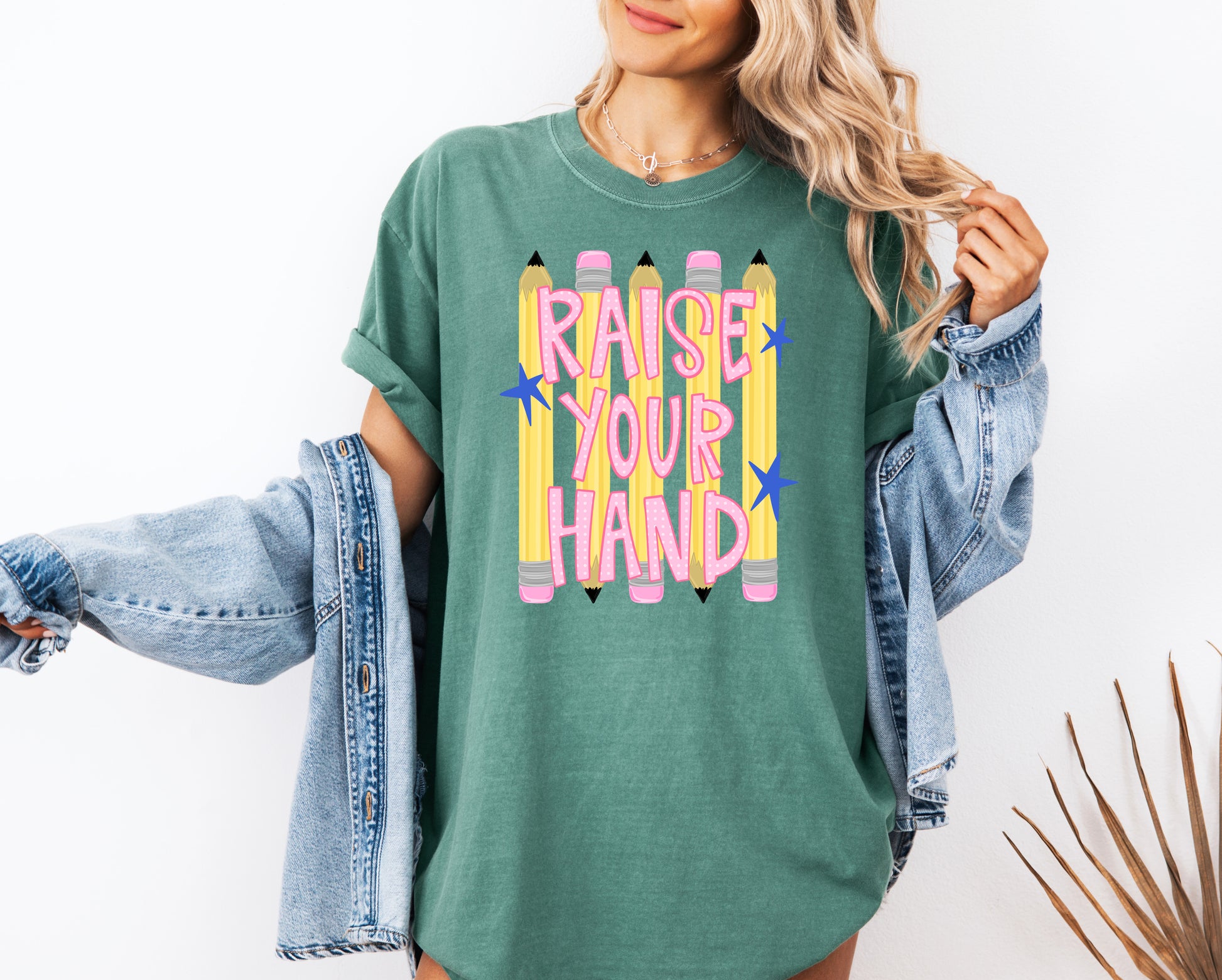 Raise Your Hand Teacher Adult Comfort Colors T-Shirt